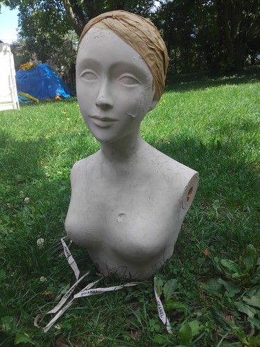Ancien buste plâtre - buste, en