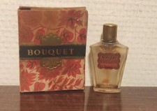 Parfum Bouquet de Monsavon 7 ml. Bouchon Laiton. Boîte fatiguée. Fond de Jus 