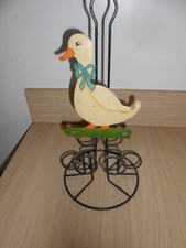 Présentoir à oeufs,  canard,  vintage, en métal