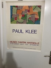PAUL KLEE AFFICHE ORIGINALE LITHOGRAPHIE MUSEE CANTINI MARSEILLE 1967 MOURLOT