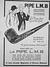 PUBLICITÉ PRESSE 1930 LA PIPE