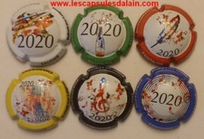 6 BELLES CAPSULES CHAMPAGNE FONTAINE SALOME 2020 REF N°3 a 3e NEWS