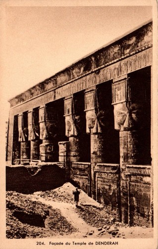 Cpa façade temple - cpa, de
