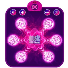 Tapis de Danse pour Enfants, Tapis de Danse Musical avec 6 Flèches de Lumière...