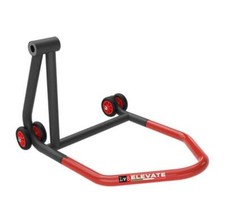 Lève moto/béquille atelier arrière mono bras - noir/rouge (livré en boite) LV8