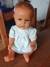 Baigneur ancien celluloïd jackie yeux riboulant en acétate 45 cm