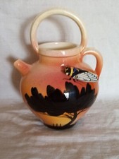 Louis Sicard: Gargoulette, pichet, faïence du Midi avec une cigale