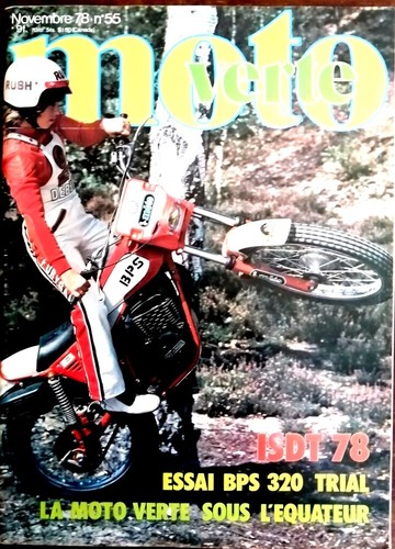 Moto verte de novembre - verte, n°55