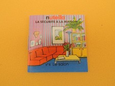 Livret N°4 LE SALON - Série LA SECURITE A LA MAISON 1990 - NUTELLA - Ferrero