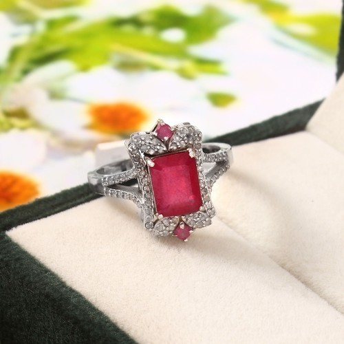 Naturel pave diamant rubis - diamant, &