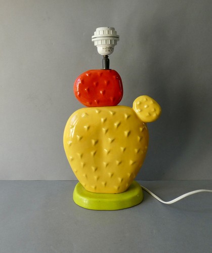 Lampe cactus céramique de - lampe,
