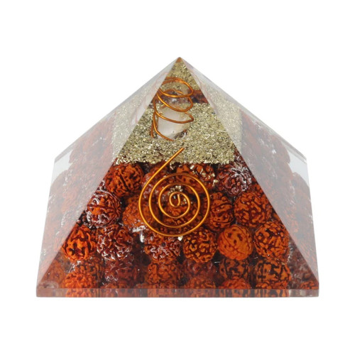 Pyramide orgonite rudraksha - pyramide, d'orgonite