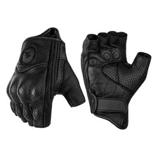 Gants Moto Demi-Doigt Cuir