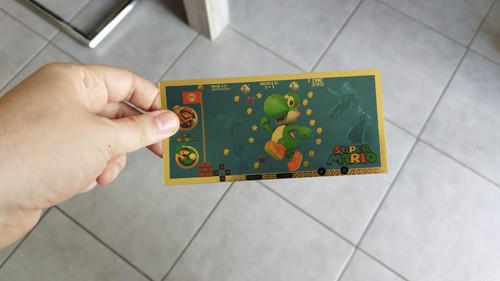 Billet yoshi super mario - super,