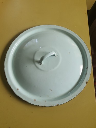 Ancien couvercle emaille - ancien,