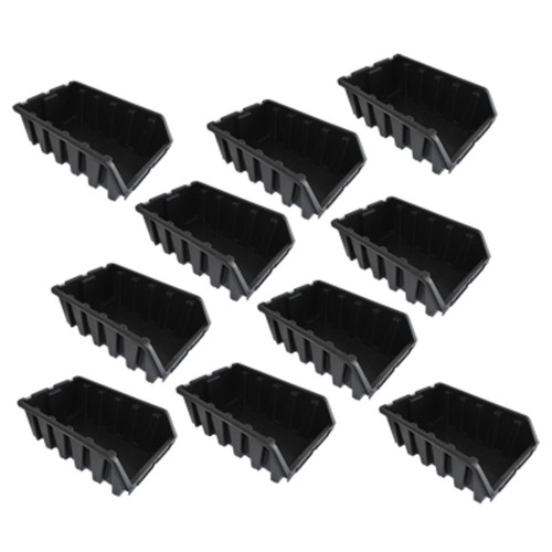 10x taille noir bacs boîte - 5,