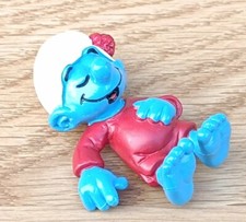 Figurine Schtroumpf Dormeur Quick Peyo B-17 no Tintin Astérix Schleich Gaston 