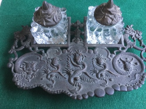 Vintage chinese double glass - vintage,