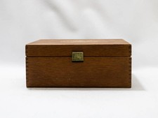 Boite a the vintage la tisaniere en bois et metal 6 casiers rangement