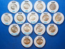 Magnifique Lot / Collection de 50 Centimes Semeuse Argent (SPL/FDC)