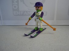 PLAYMOBIL vintage city sports d'hiver famille femme skieuse du set 3684 de 1992