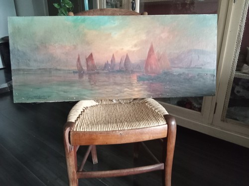 Peinture marine rectangulaire - marine,