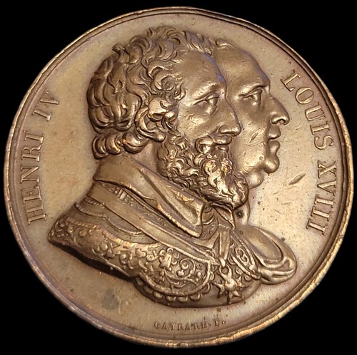 Médaille bronze henri iv - bronze,