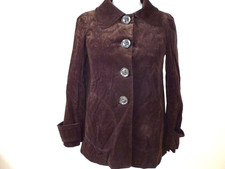 Veste longue velours marron T