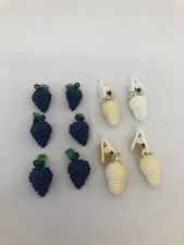 Pinces X10 poids de nappe Raisins Décoration Vintage