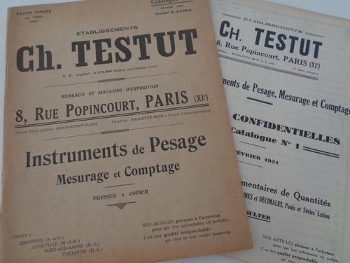 1931 catalogue instruments - -,