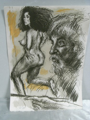 Lithographie dessin - lithographie,