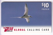 AMERIQUE TELECARTE / PHONECARD .. ILES BERMUDES 10$ TBI OISEAU SEA BIRD +N°