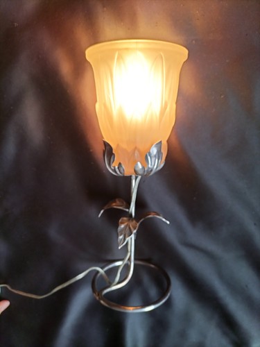 Lampe métal argenté et - en,