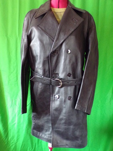 Veste ancienne cuir - , travail
