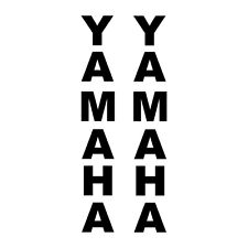 Stickers FOURCHE XJR FZ6 Fazer R6 R1 XT XTX Yamaha - 23cm x 3,5cm