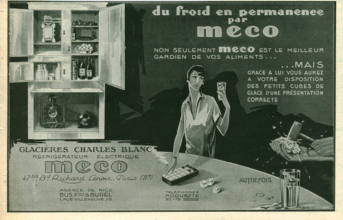 Publicité ancienne glacière