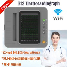 Moniteur d'électrocardiogramme de machine ECG numérique à 12 canaux à écran tact
