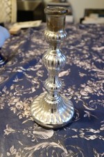 bougeoir en verre eglomisé