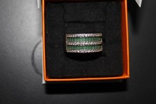 Bague large en argent massif