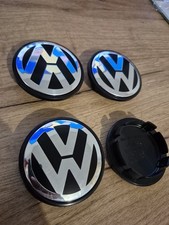 4x Cache Moyeu 7L6601149BRVC Compatibles  VW 5T / 7L Capuchons Enjoliveurs 70mm