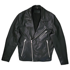 New Levi's Made & Crafted Leather Perfecto Jacket Size S Made in Italy