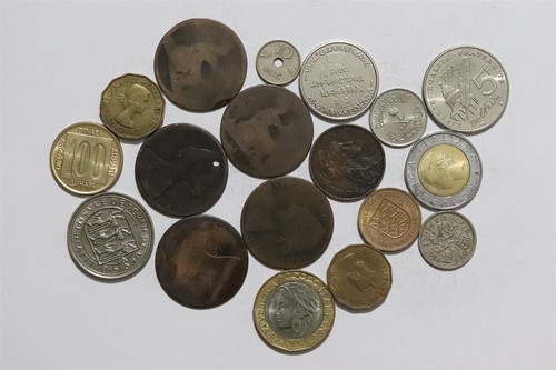 World old coins utility lot - world,
