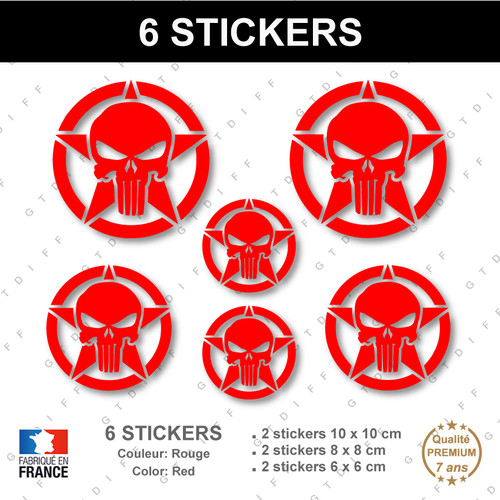 Stickers punisher etoile - punisher,
