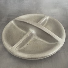 MARCEL GUILLOT coupe plat serviteur apéro 4 compartiments Vallauris Diam.~26.5cm