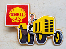 Autocollant SHELL années 60  tracteur remorque vintage ancien ORIGINAL publicité