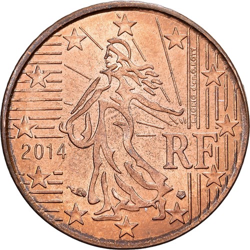 France centimes fautée - france,, 10