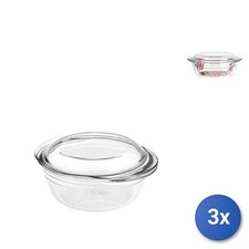 3X Casseroles Rondes Avec