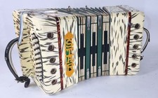 Vintage star button accordion - star,
