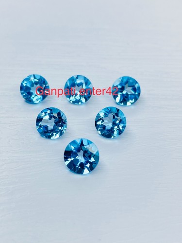 Topaze bleu suisse facettes - à,