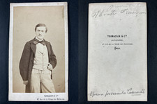 Thomassin, Paris, Provost fils, acteur Vintage cdv albumen print.Eugène-Franço